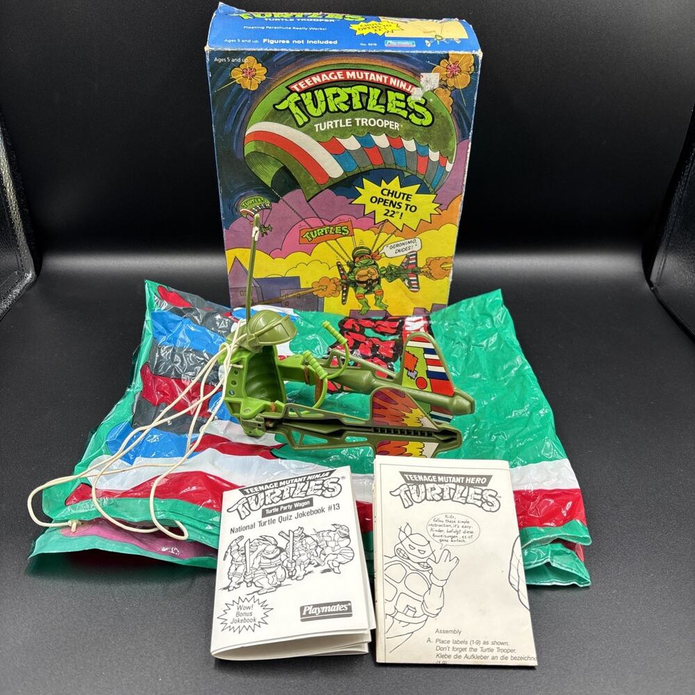 1988 TURTLE TROOPER w/box Ninja Turtles Playmates TMNT VINTAGE